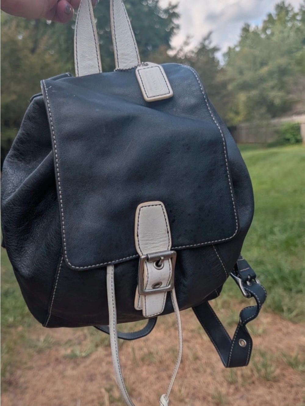 Vintage Coach legacy mini  Leather Backpack